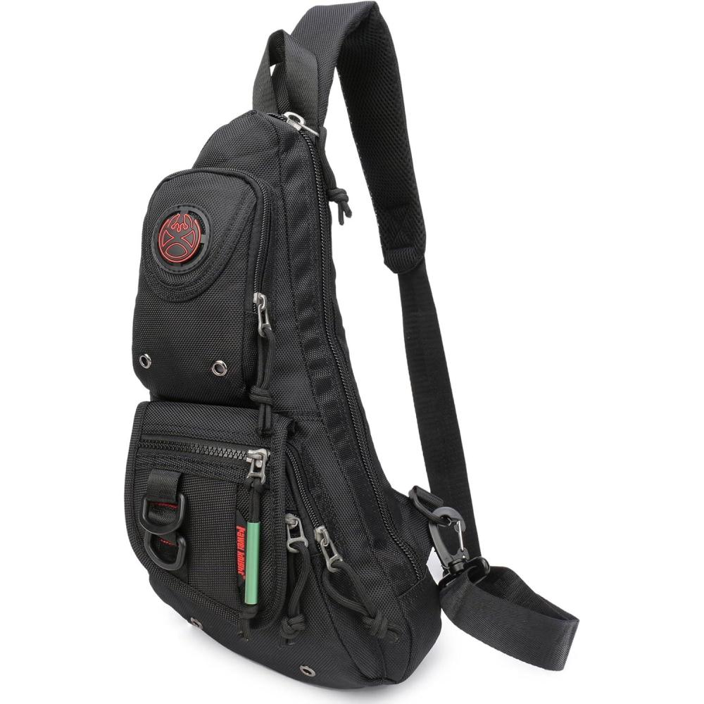 imageNICGID Sling Backpacks Sling Chest Bag Shoulder Crossbody Bags for Men Women Outdoor Travel  Outdoor TravelBlack365