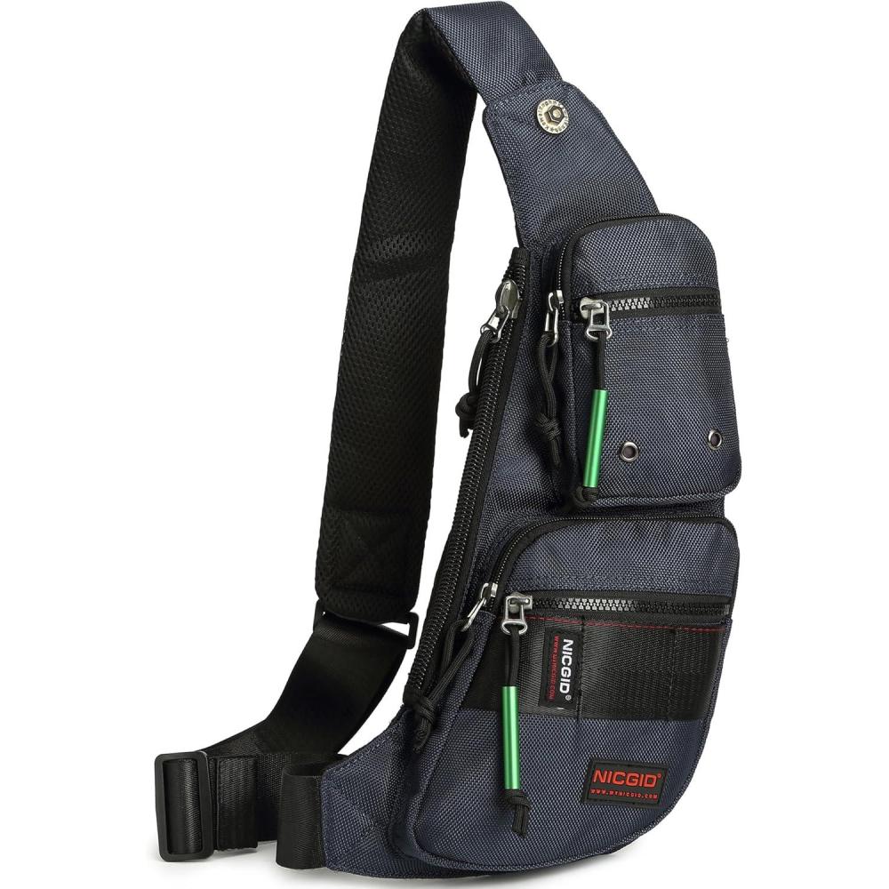 imageNICGID Sling Bag Chest Shoulder Backpack Crossbody Bags Casual Daypack for Men WomenNavy Blue3