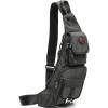 imageNICGID Sling Bag Chest Shoulder Backpack Crossbody Bags Casual Daypack for Men WomenBlack2