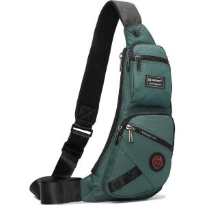 NICGID Sling Bag Chest Shoulder Backpack Crossbody Bags Casual Daypack for Men Women(Dark Green-1)