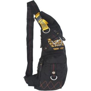 Nylon Sling Chest Bag Daypack Bicycle Travel Gym Backpack(Large-black)