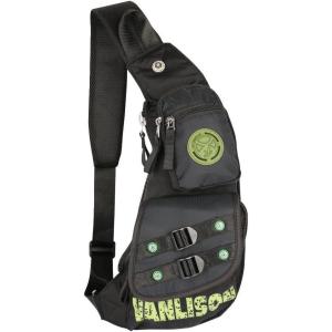 Nylon Sling Chest Bag Daypack Bicycle Travel Gym Backpack(Stylec-black)
