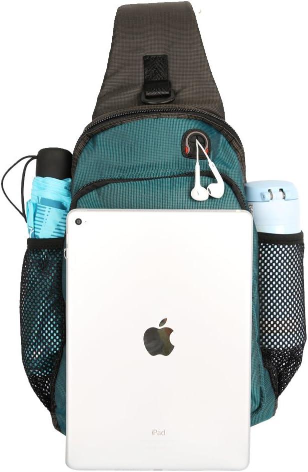 imageCrossbody Sling Bag Backpack for Men amp Women BlackAdark Greenfits 105 Ipad