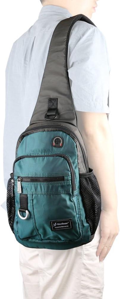 imageCrossbody Sling Bag Backpack for Men amp Women BlackAdark Greenfits 105 Ipad