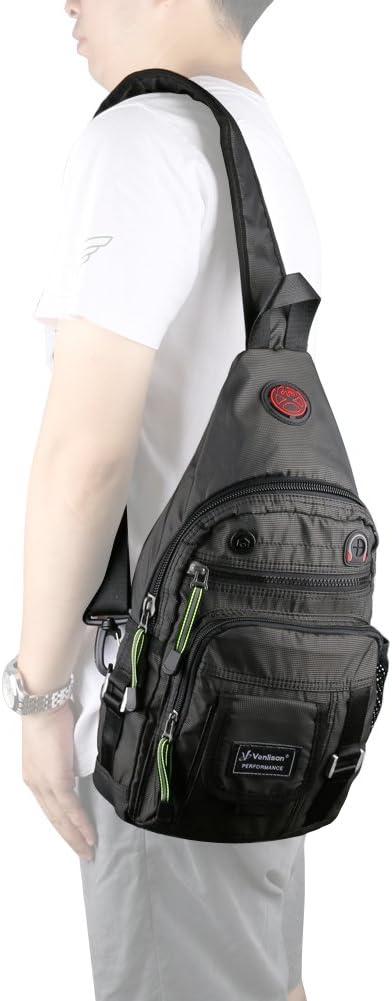 imageCrossbody Sling Bag Backpack for Men amp Women BlackBblackfits 105 Ipad