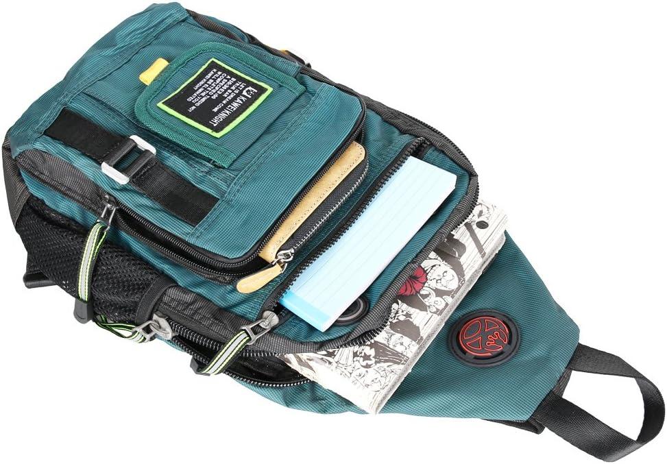 imageCrossbody Sling Bag Backpack for Men amp Women BlackBdark Greenfits 105 Ipad