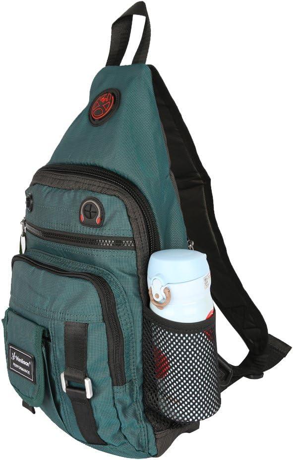 imageCrossbody Sling Bag Backpack for Men amp Women BlackBdark Greenfits 105 Ipad