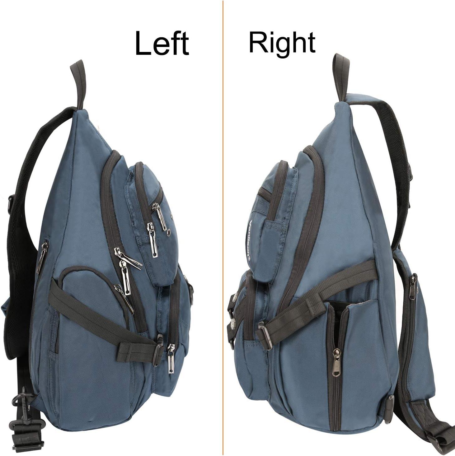 imageCrossbody Sling Bag Backpack for Men amp Women BlackCnavyfits 13 Laptop