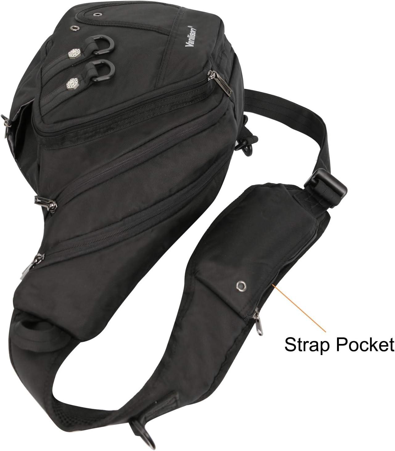 imageCrossbody Sling Bag Backpack for Men amp Women BlackEblack Fits 12 Ipad