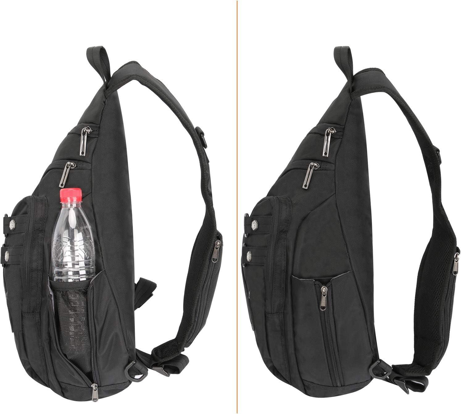 imageCrossbody Sling Bag Backpack for Men amp Women BlackEblack Fits 12 Ipad