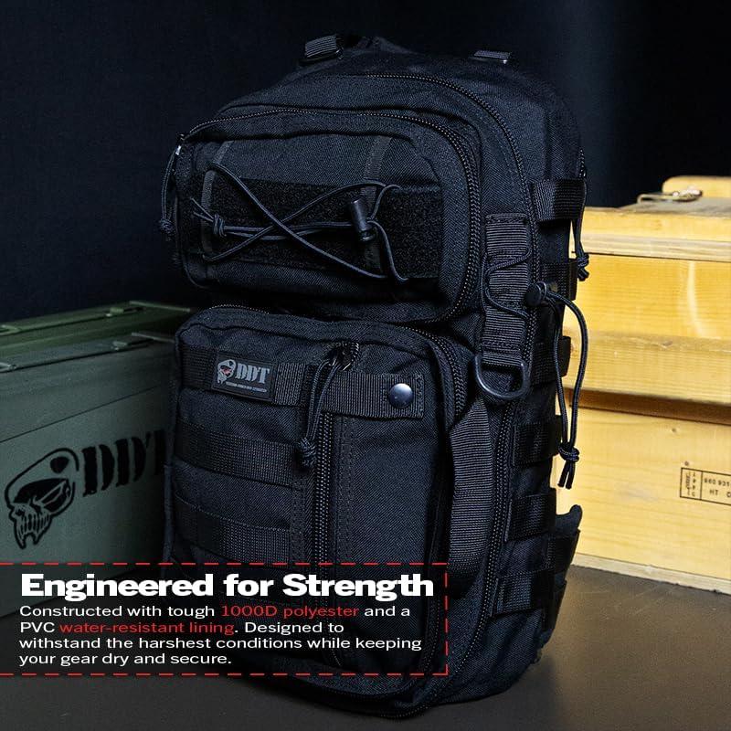 imageDDT Death Dealer Tactical Assassin Sling EDC Bag Color BloodlineBlack