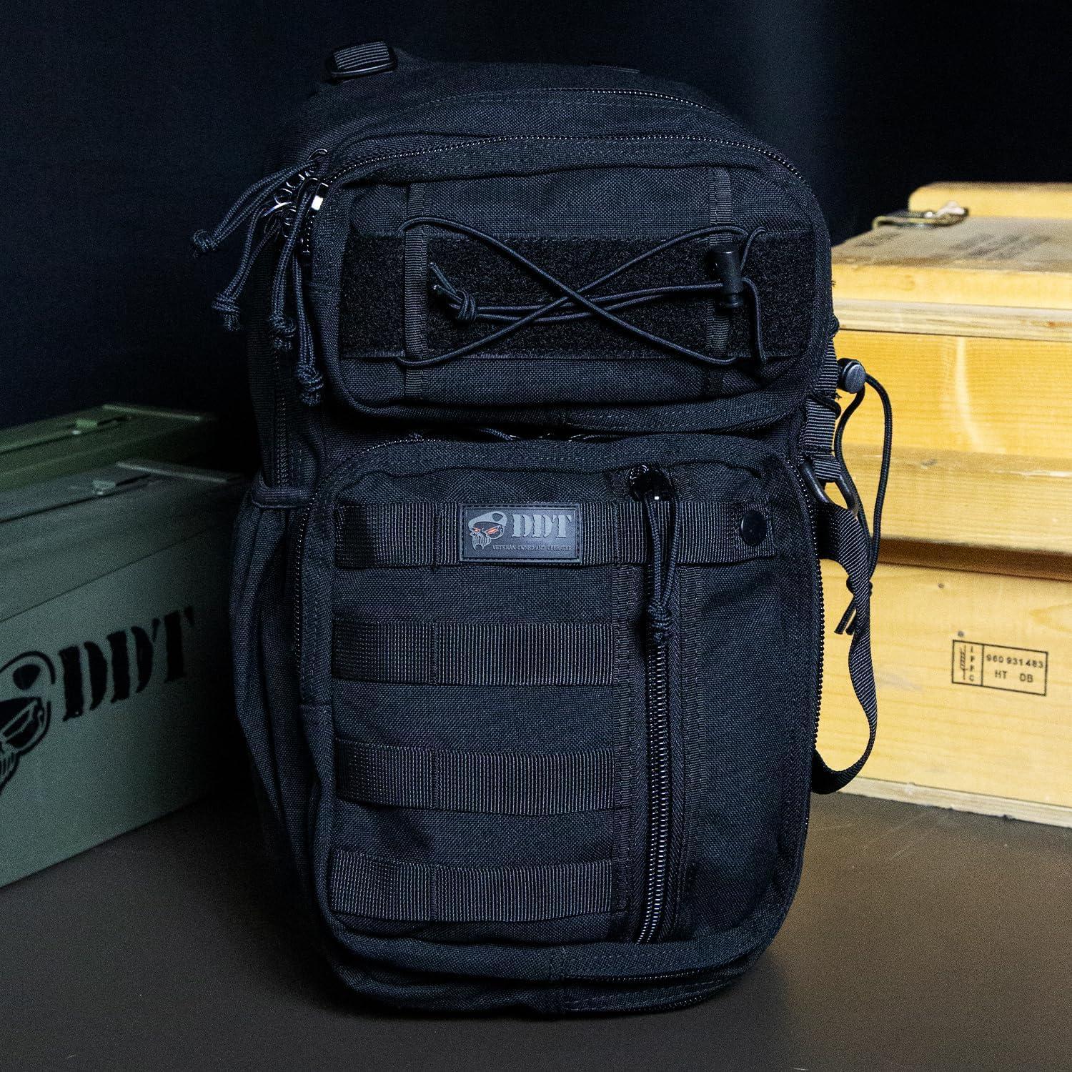 imageDDT Death Dealer Tactical Assassin Sling EDC Bag Color BloodlineBlack