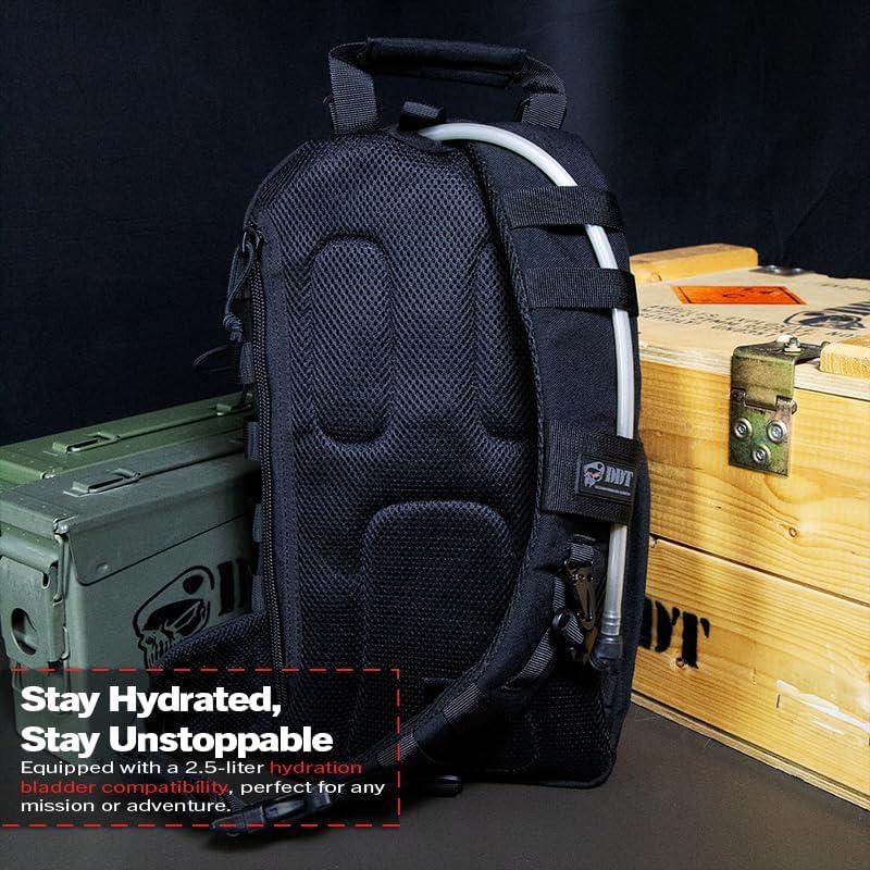 imageDDT Death Dealer Tactical Assassin Sling EDC Bag Color BloodlineBlack