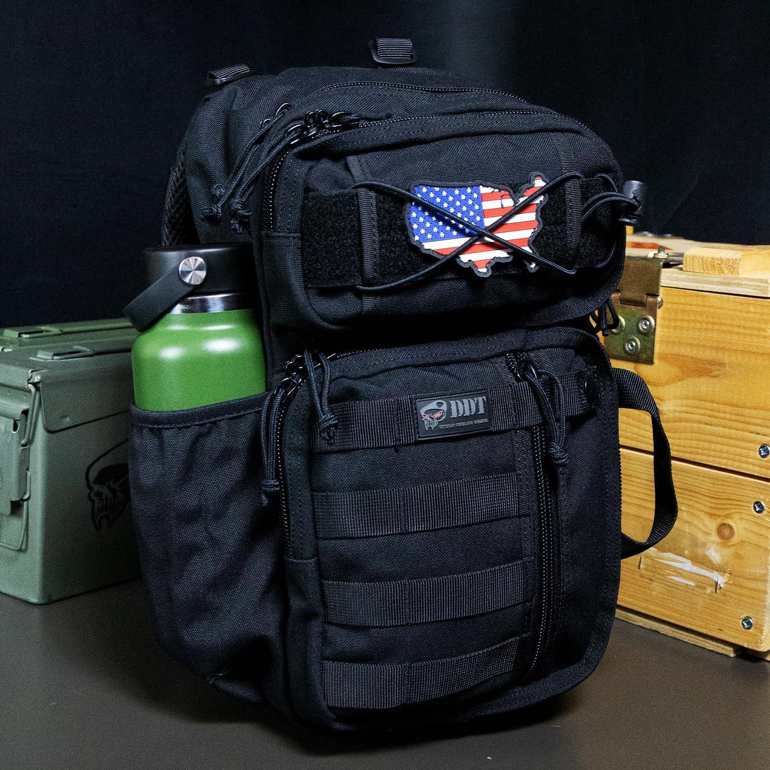 imageDDT Death Dealer Tactical Assassin Sling EDC Bag Color BloodlineBlack