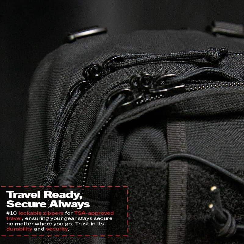 imageDDT Death Dealer Tactical Assassin Sling EDC Bag Color BloodlineBlack