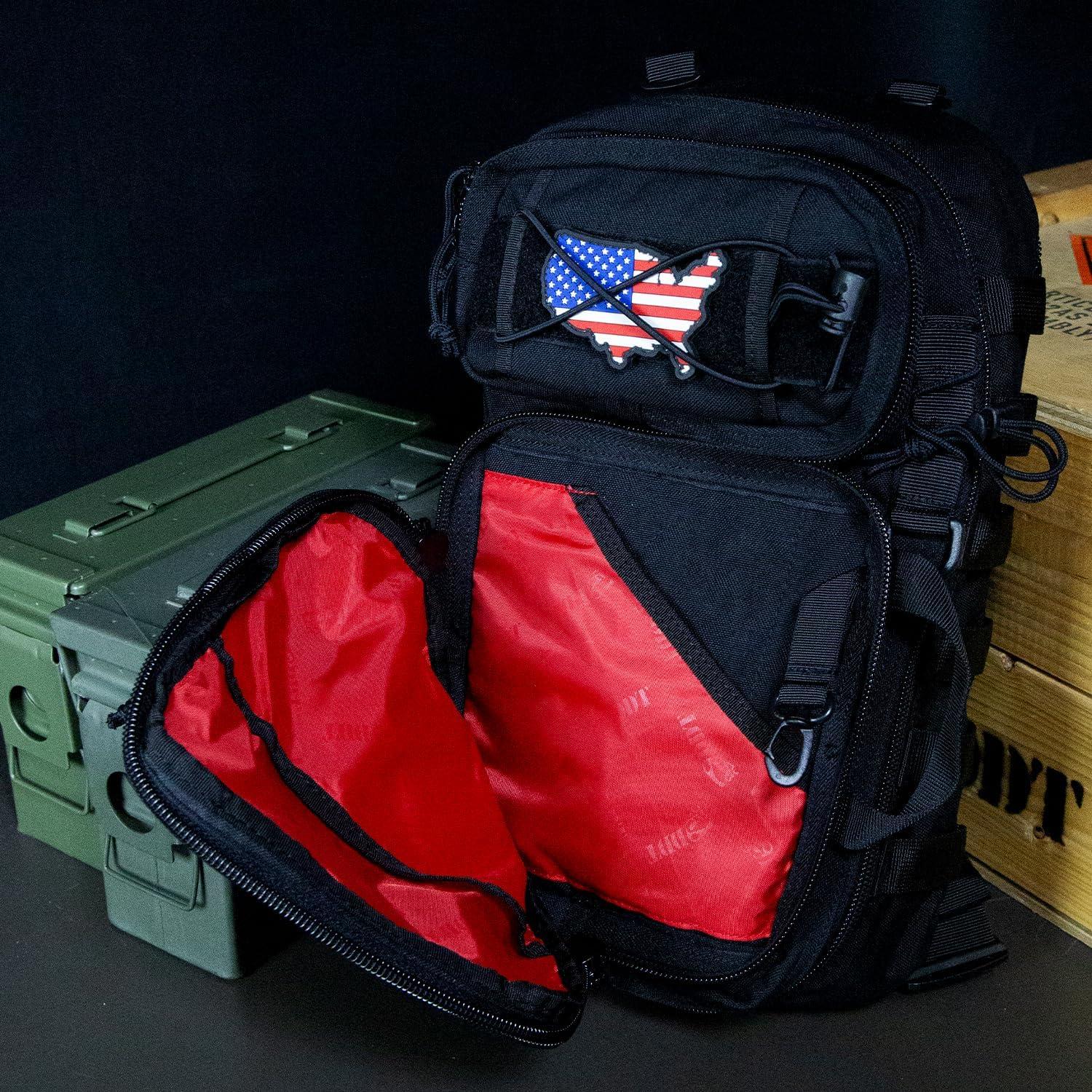 imageDDT Death Dealer Tactical Assassin Sling EDC Bag Color BloodlineBlack