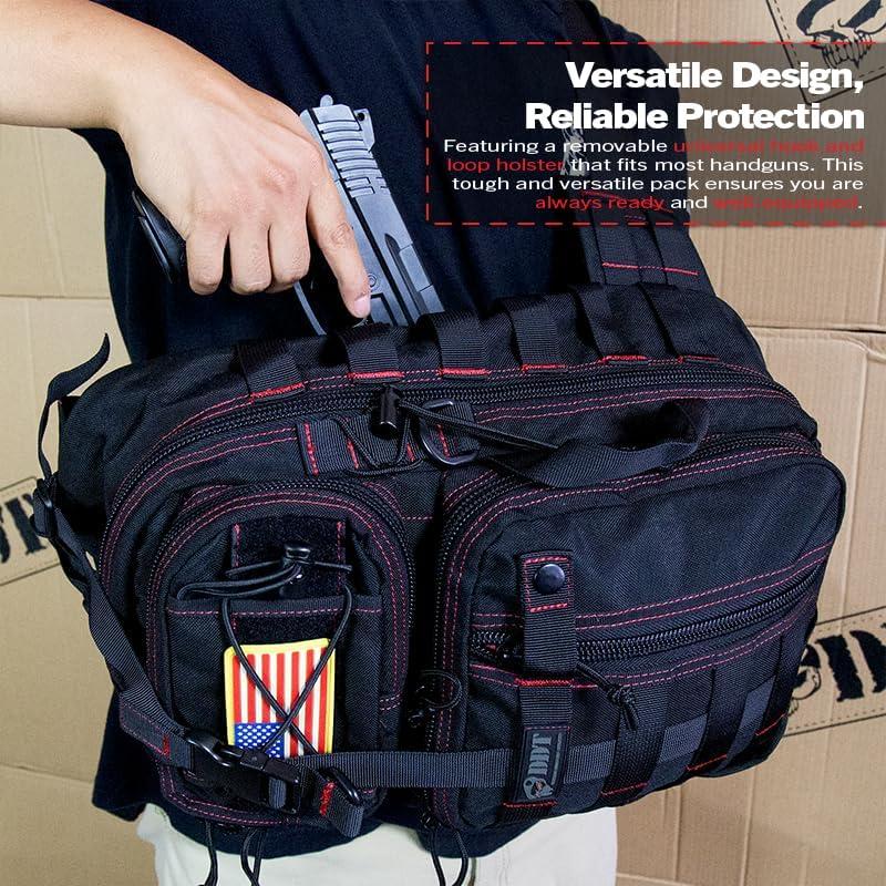 imageDDT Death Dealer Tactical Assassin Sling EDC Bag Color BloodlineBloodline