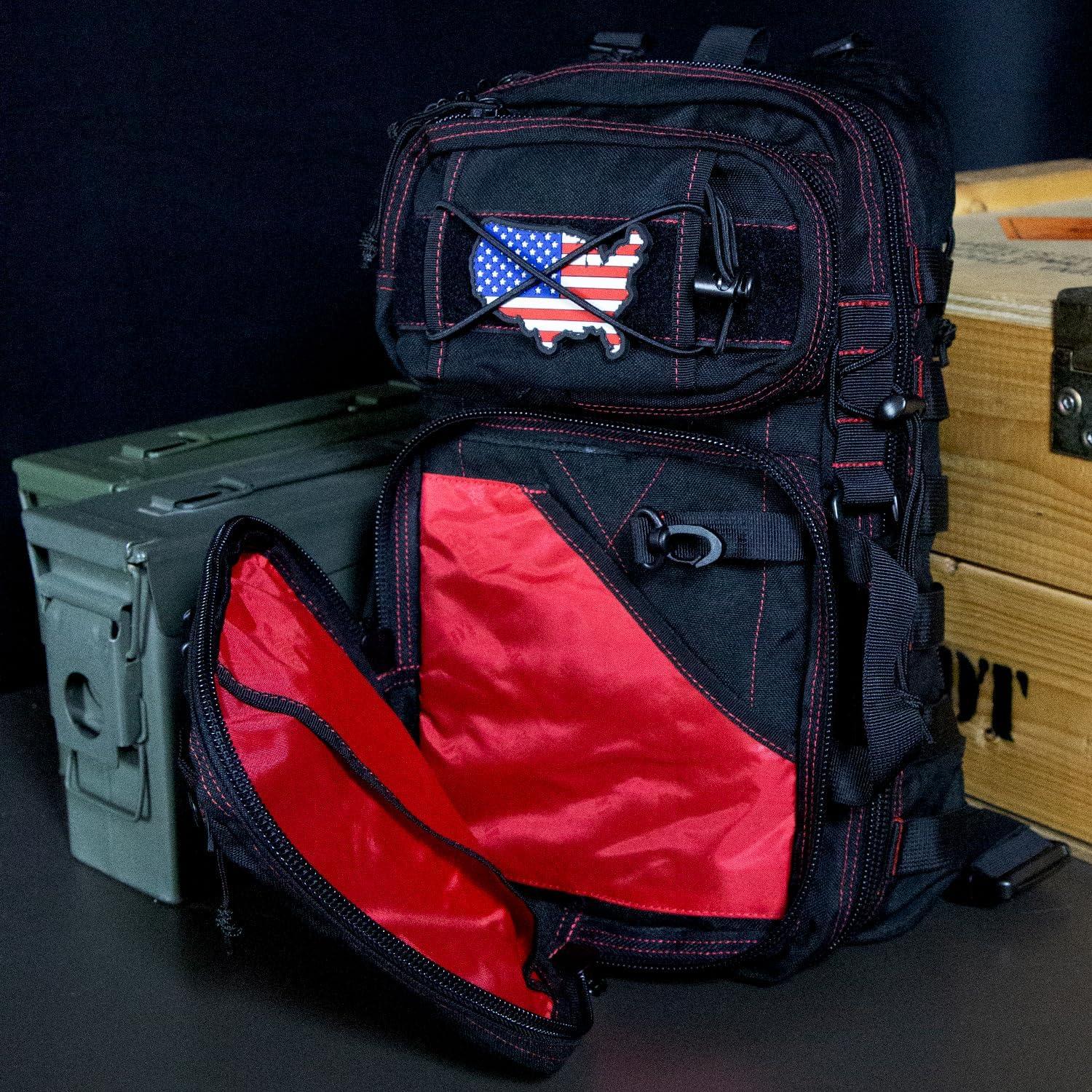 imageDDT Death Dealer Tactical Assassin Sling EDC Bag Color BloodlineBloodline