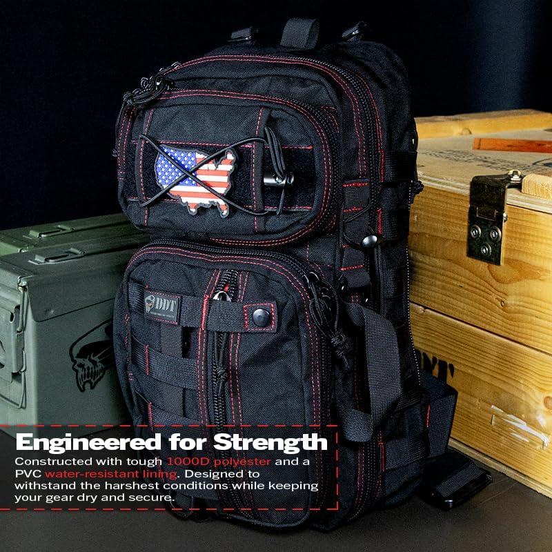 imageDDT Death Dealer Tactical Assassin Sling EDC Bag Color BloodlineBloodline