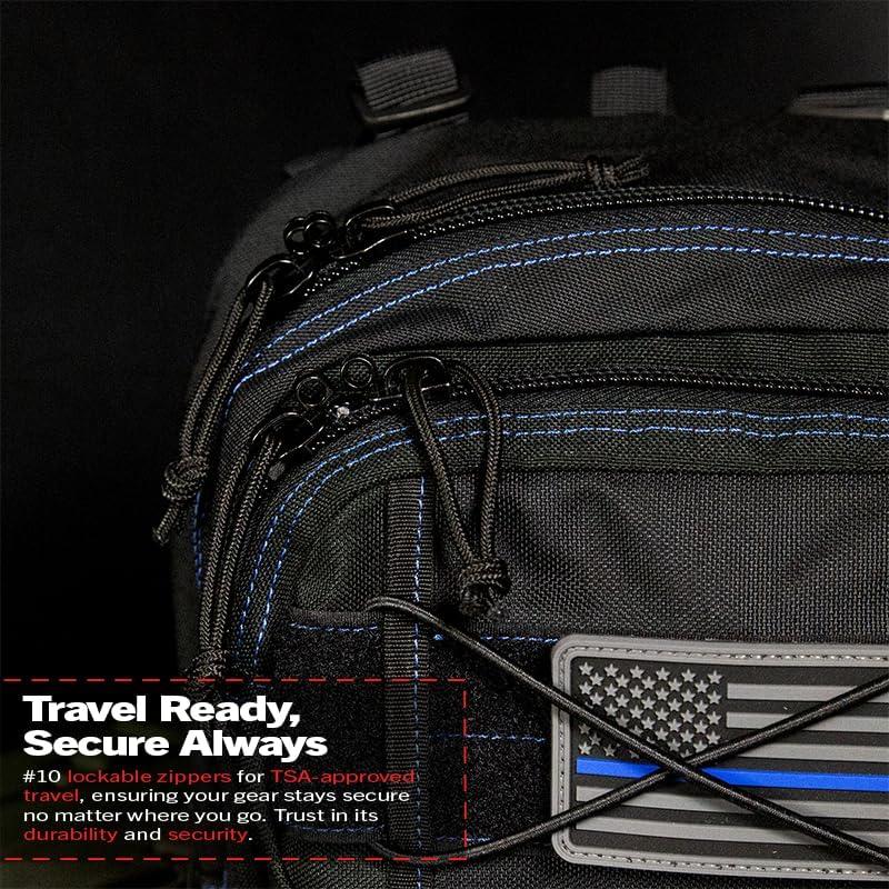 imageDDT Death Dealer Tactical Assassin Sling EDC Bag Color BloodlineBlueline