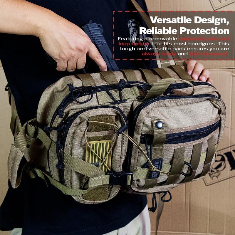 imageDDT Death Dealer Tactical Assassin Sling EDC Bag Color BloodlineTan