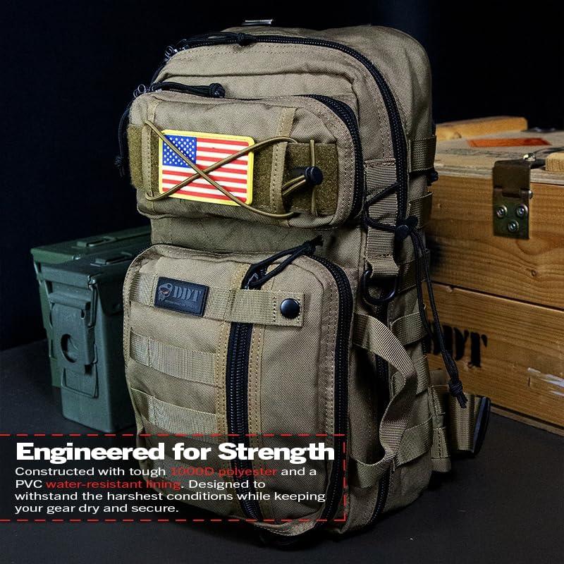imageDDT Death Dealer Tactical Assassin Sling EDC Bag Color BloodlineTan
