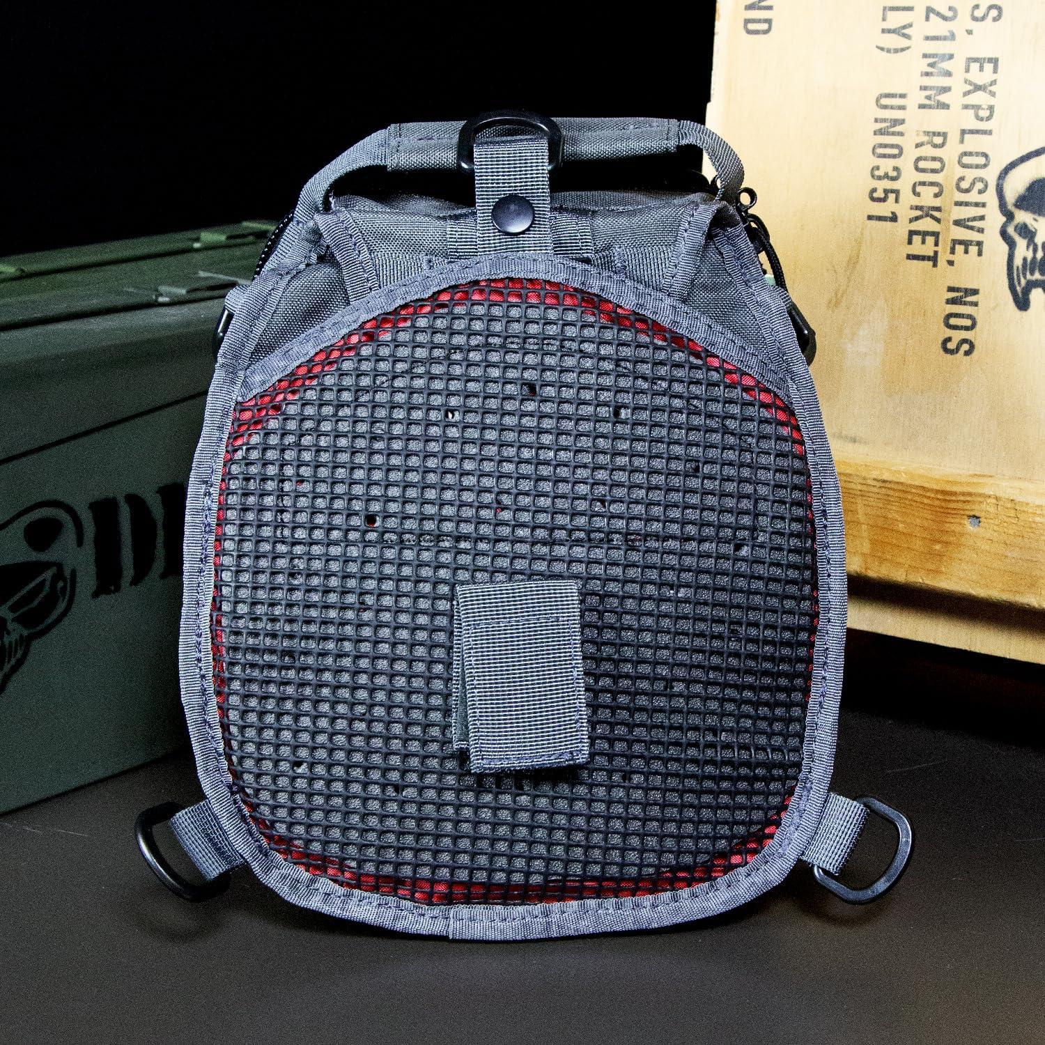 imageDDT Death Dealer Tactical Night Stalker Small Sling EDC Bag Color TanGunmetal