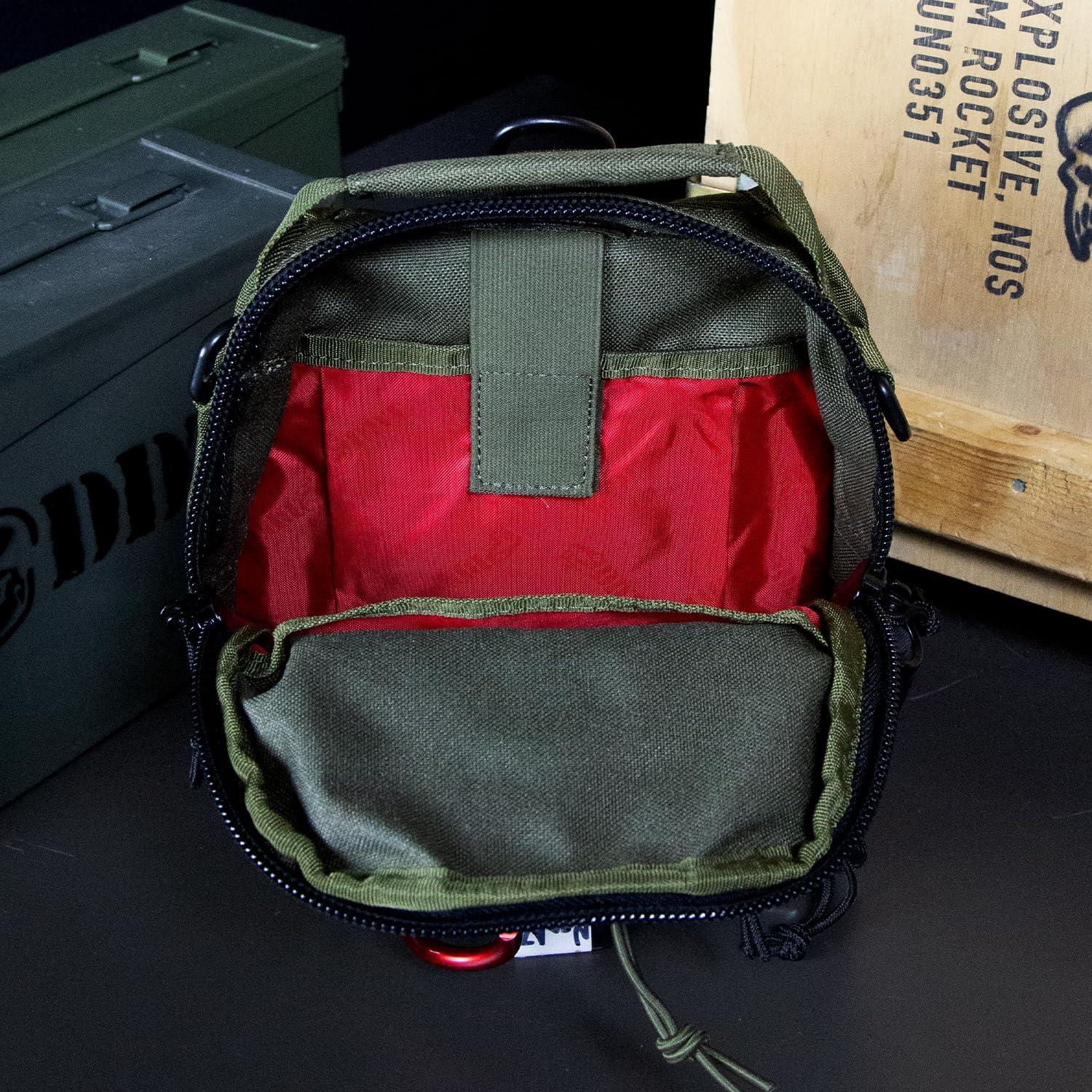 imageDDT Death Dealer Tactical Night Stalker Small Sling EDC Bag Color TanOd Green