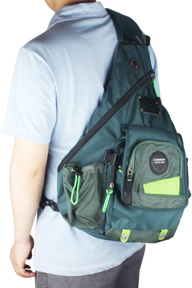imageLarge Sling Bag Backpack Pack 13 14 Laptop Bag Satchel Festival Travel BlackLake Blue