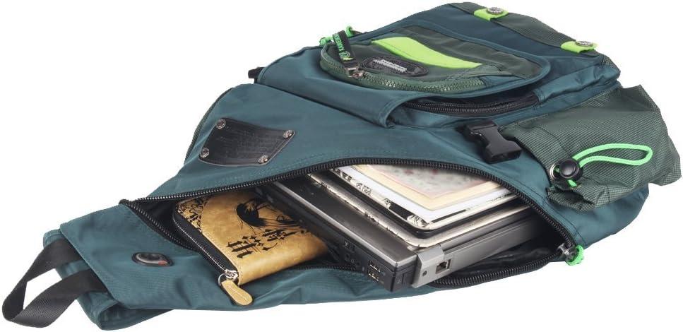 imageLarge Sling Bag Backpack Pack 13 14 Laptop Bag Satchel Festival Travel BlackLake Blue