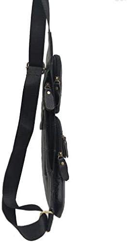 imageLeather Sling Bag Backpack for Men Women Crossbody Shoulder Chest Day Pack Outdoor Travel Camping Tactical Daypack02blacks