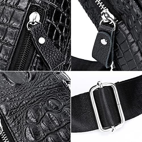 imageLeather Sling Bag Backpack for Men Women Crossbody Shoulder Chest Day Pack Outdoor Travel Camping Tactical Daypack11black