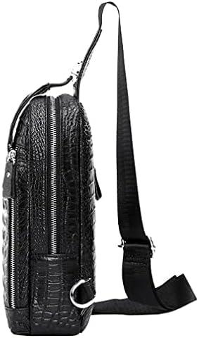 imageLeather Sling Bag Backpack for Men Women Crossbody Shoulder Chest Day Pack Outdoor Travel Camping Tactical Daypack11black