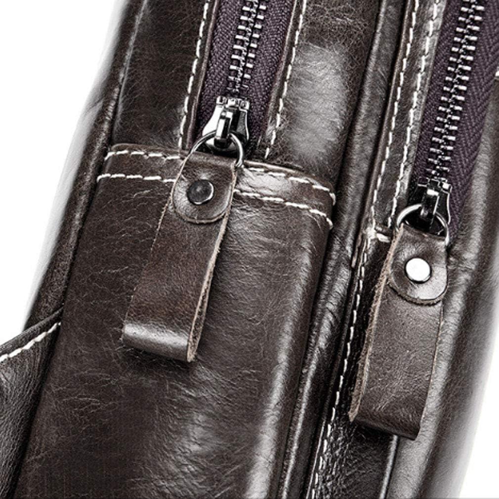 imageLeather Sling Bag Backpack for Men Women Crossbody Shoulder Chest Day Pack Outdoor Travel Camping Tactical Daypack19deep Coffee