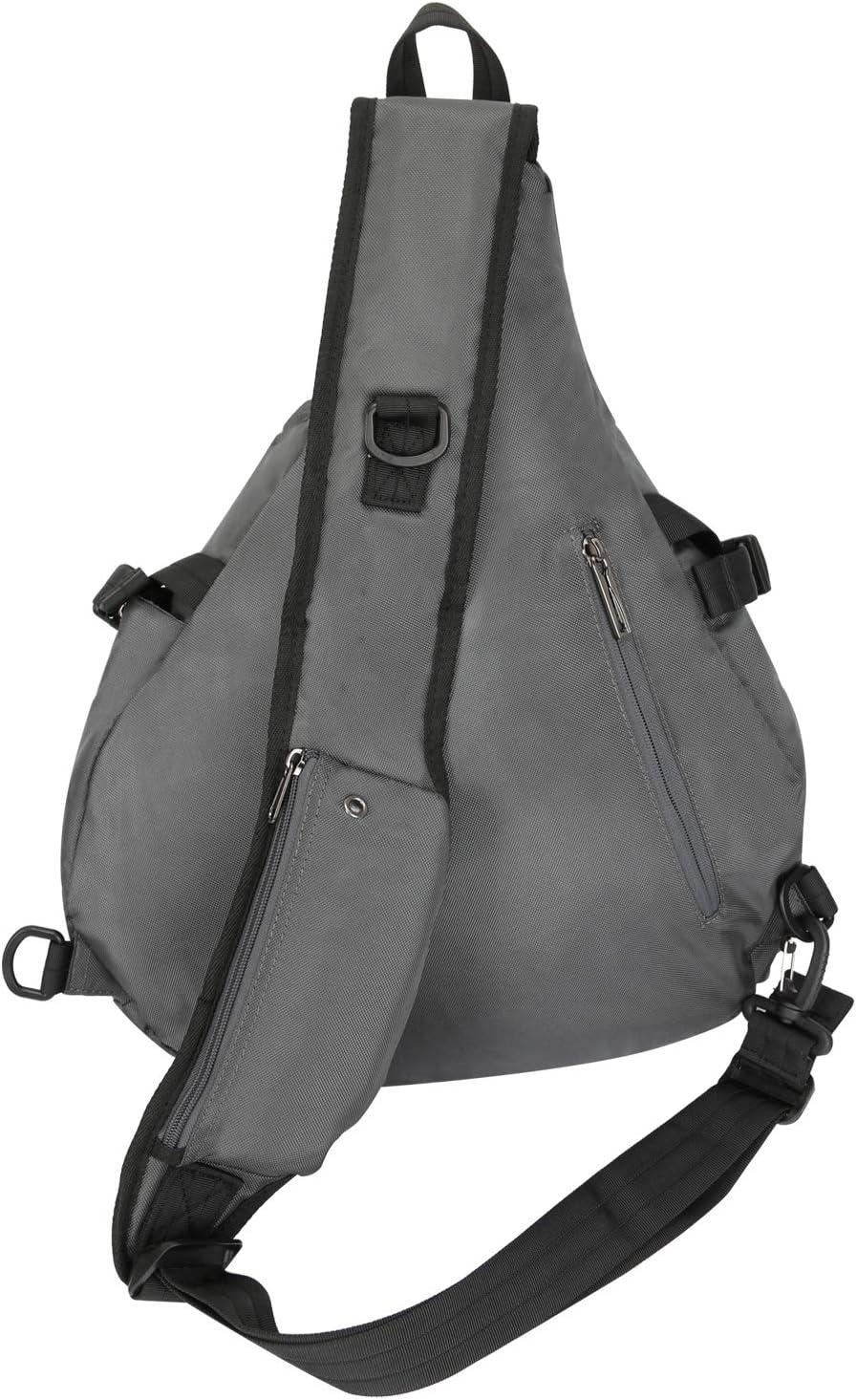 imageSling Backpacks Sling Chest Bags Shoulder Crossbody Bags for Men Women Outdoor Travel Walking Dog Running BagLargegray