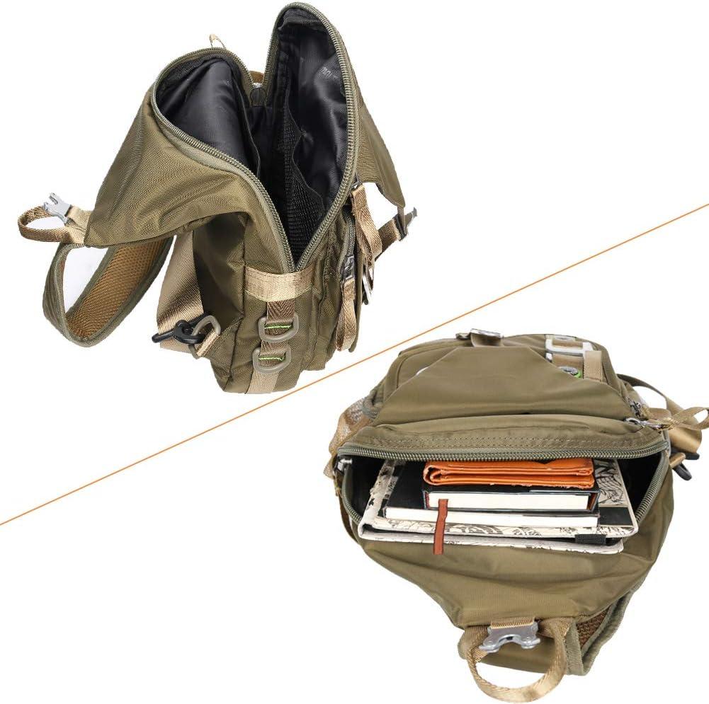imageSling Backpacks Sling Chest Bags Shoulder Crossbody Bags for Men Women Outdoor Travel Walking Dog Running BagMediumarmy Green