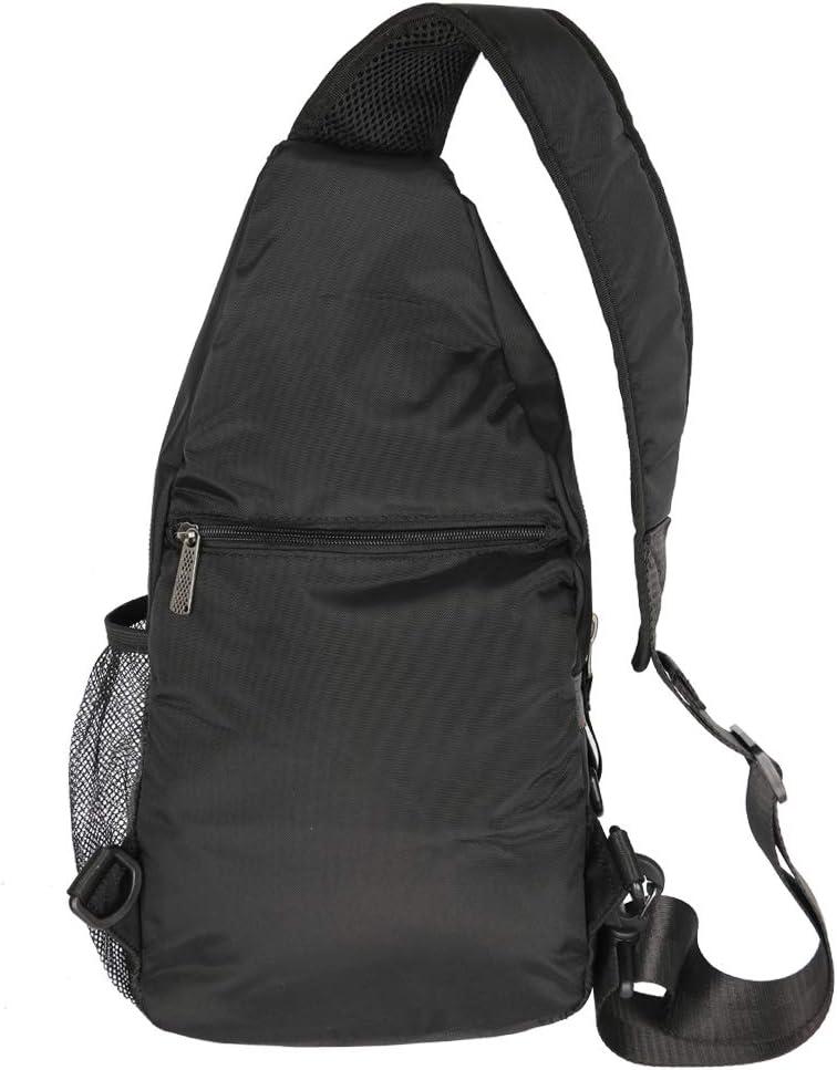 imageSling Backpacks Sling Chest Bags Shoulder Crossbody Bags for Men Women Outdoor Travel Walking Dog Running BagMediumblack