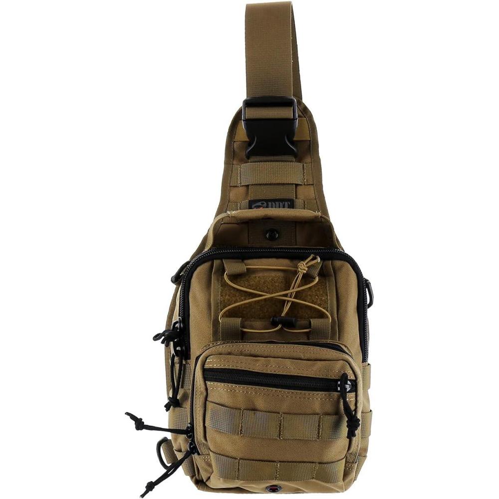 imageDDT Death Dealer Tactical Night Stalker Small Sling EDC Bag Color TanTan