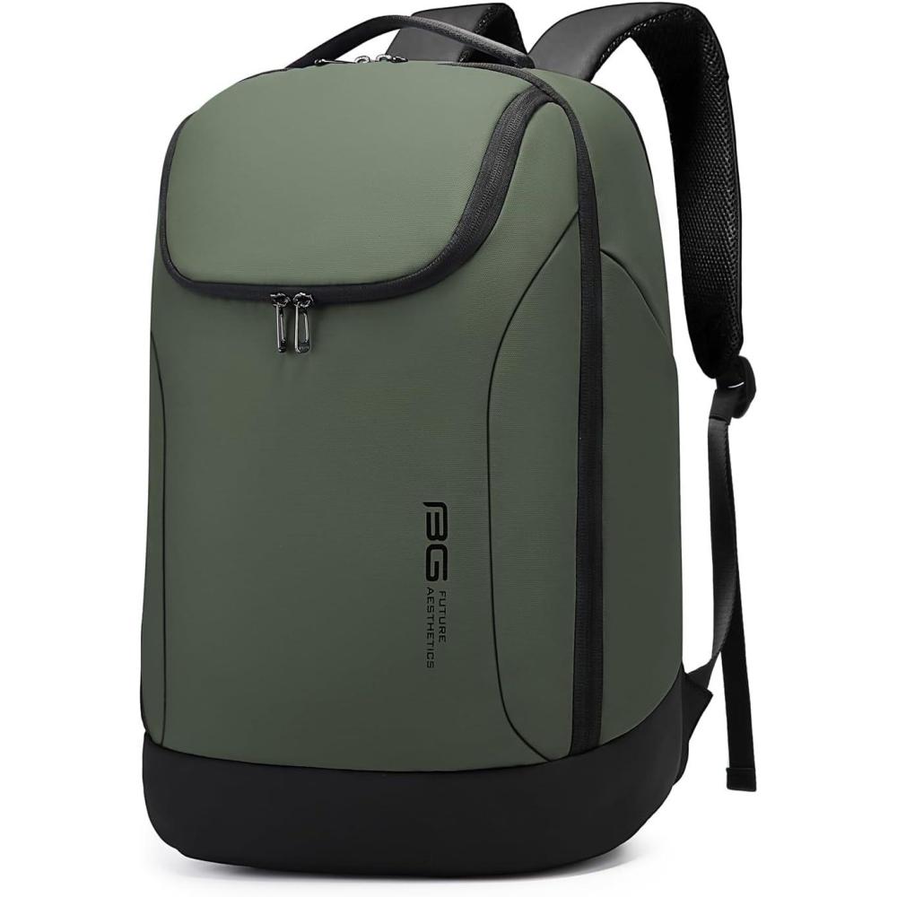 imageFUTURE AESTHETICS Business Smart Backpack Waterproof for womenmenFight Approved Durable Backpack suitable as overnight and travel backpack BlackGreen