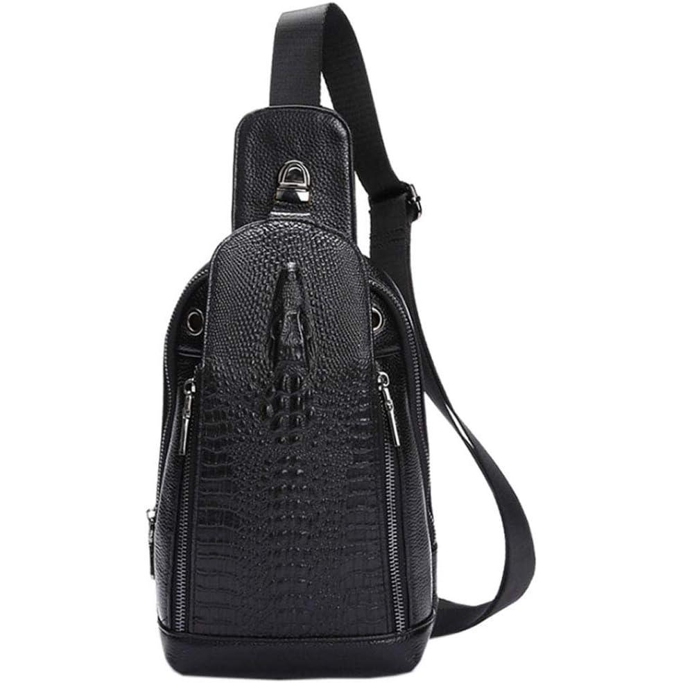 imageLeather Sling Bag Backpack for Men Women Crossbody Shoulder Chest Day Pack Outdoor Travel Camping Tactical Daypack13black