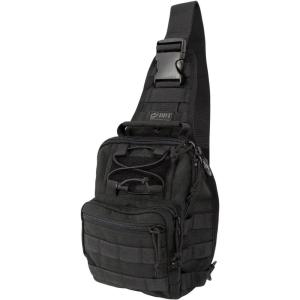 DDT Death Dealer Tactical Night Stalker Small Sling EDC Bag, Color Tan(Black)