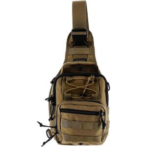 DDT Death Dealer Tactical Night Stalker Small Sling EDC Bag, Color Tan(Tan)