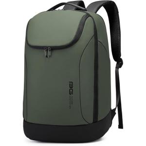 FUTURE AESTHETICS Business Smart Backpack Waterproof for women,men,Fight Approved Durable Backpack suitable as overnight and travel backpack (Black)(Green)