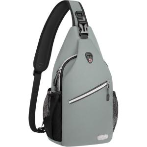 MOSISO Sling Backpack, Multipurpose Crossbody Shoulder Bag Travel Hiking Daypack(Sage Green)