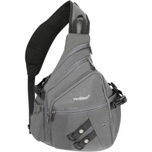 Sling Backpacks, Sling Chest Bags Shoulder Crossbody Bags for Men Women Outdoor Travel Walking Dog Running Bag(Large-gray)