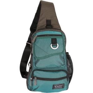 Sling Bag Chest Shoulder Backpack Crossbody Multipurpose Daypack For Men Women Black(Dark Green)