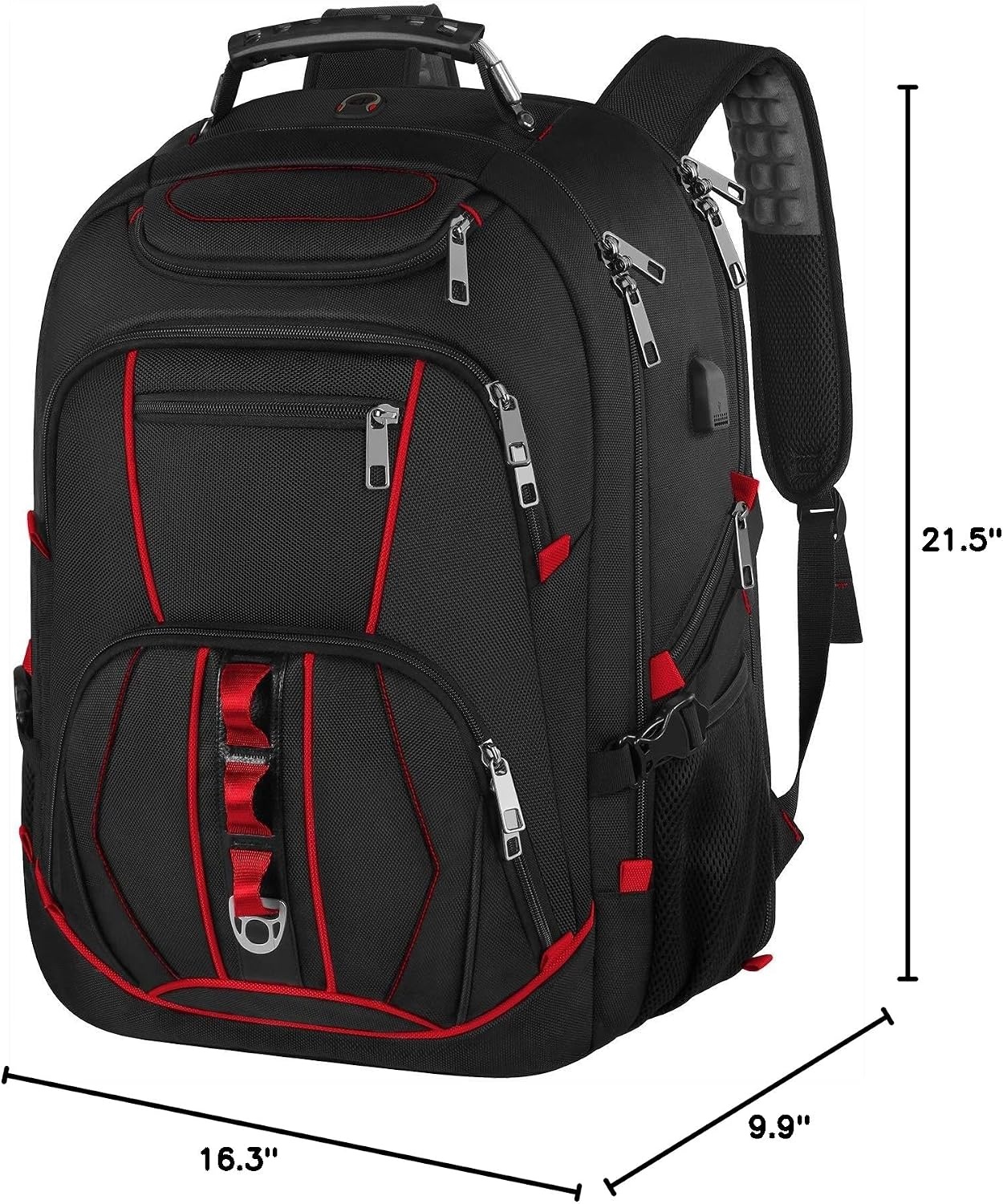 image:imageTravel Laptop BackpackExtra Large 184 inch Gaming Laptop BackpacksBig Capacity TSA Friendly RFID Anti Theft Pocket College unisex Heavy Duty Computer bag 21516399 inchRed