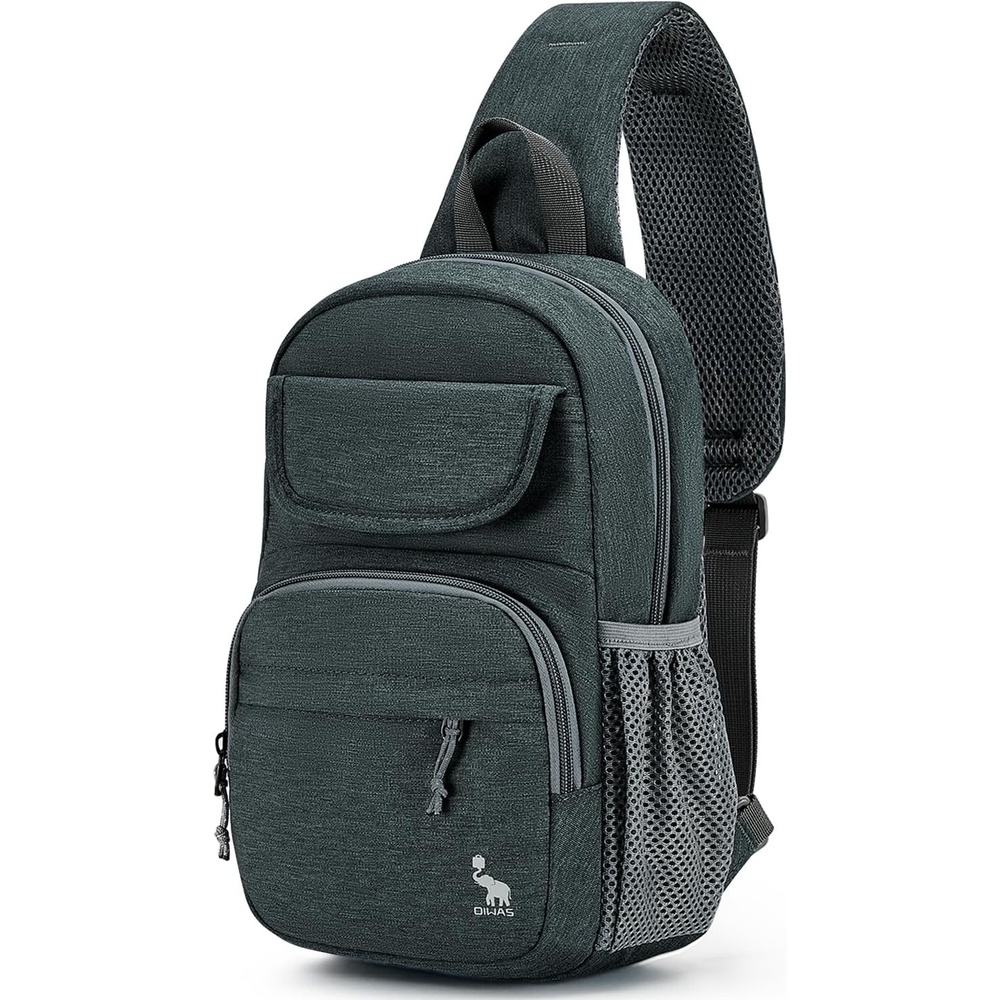 image:imageSling Bag Crossbody Backpack for Men One Strap Backpack Hiking Daypack Chest Bag for WomenGray