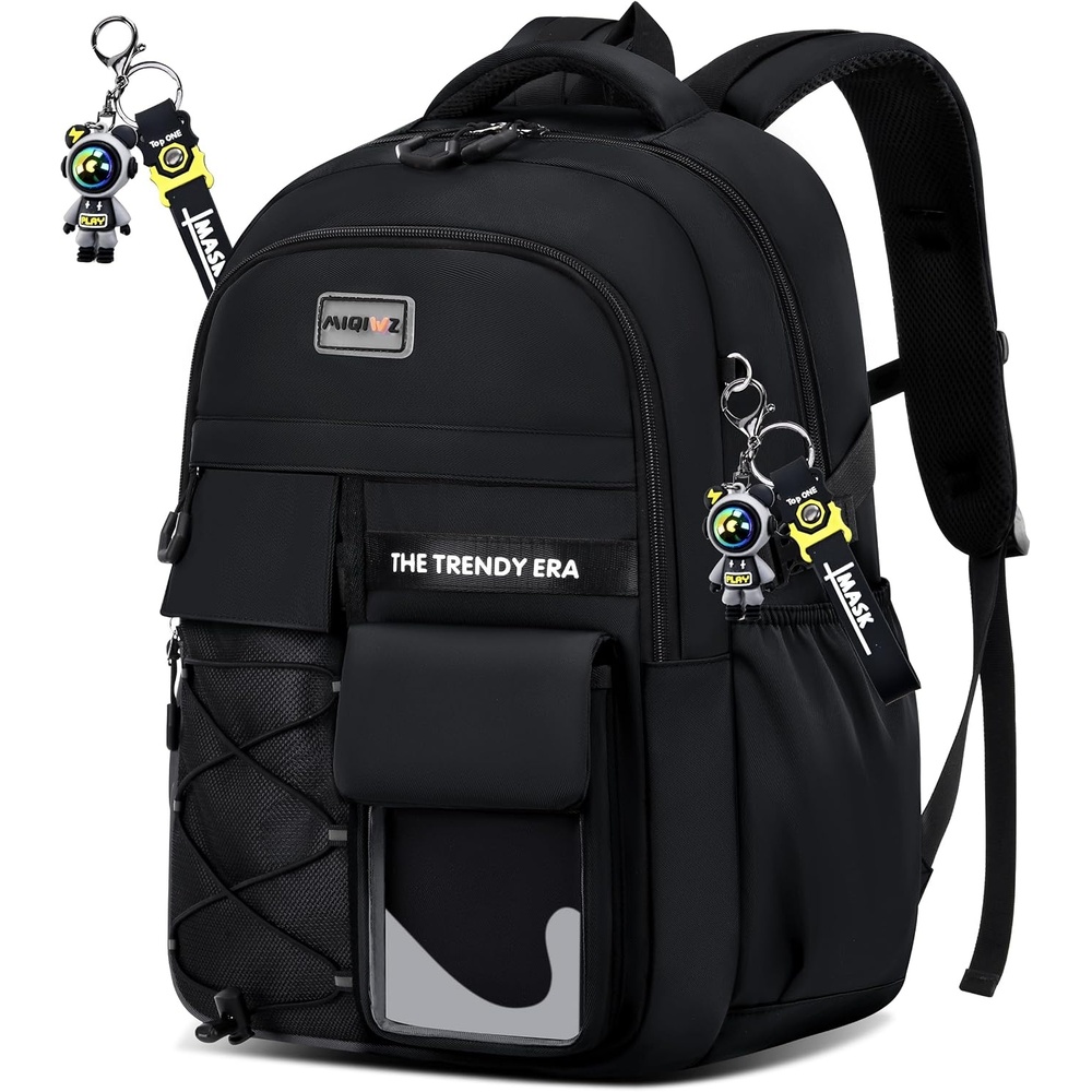 image:imageteenage student backpackencrypted material multiple compartments and large capacity backpack with antitheft pocketsWater repellent backpacks suitable for middle and high school Men amp Women BlackBlack