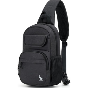 Sling Bag Crossbody Backpack for Men, One Strap Backpack Hiking Daypack Chest Bag for Women(Black)
